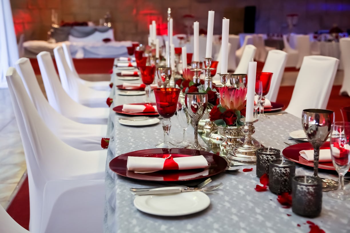 Decor at corporate Christmas Gala Event Party